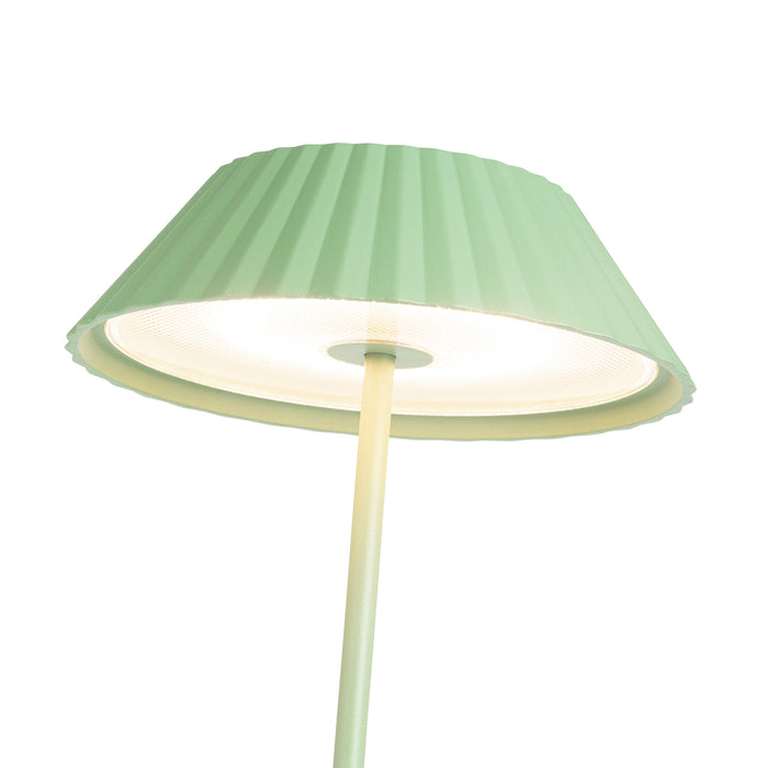 Pela LED Table Lamp Sage Green-Lamps-Kuzco Lighting-Lighting Design Store