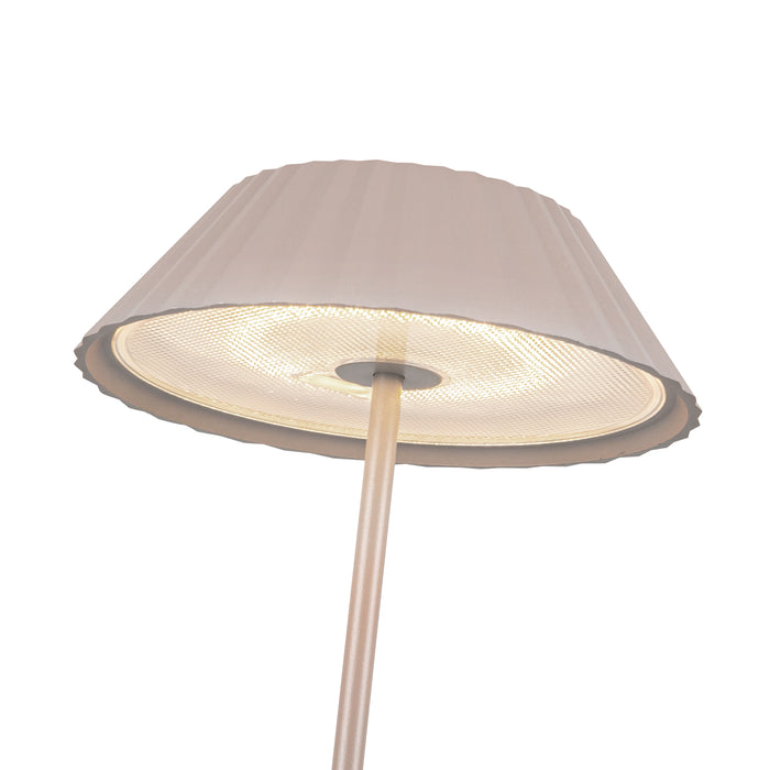 Pela LED Table Lamp Moonstone Gray-Lamps-Kuzco Lighting-Lighting Design Store