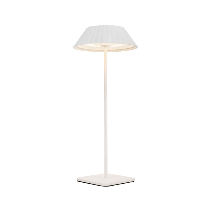 Pela LED Table Lamp White-Lamps-Kuzco Lighting-Lighting Design Store