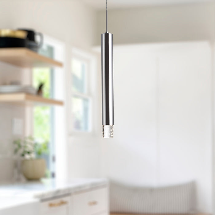 Pendula LED Pendant Chrome-Mini Pendants-Kuzco Lighting-Lighting Design Store