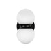 Peri LED Exterior Wall Mount Black/Opal Glass-Exterior-Kuzco Lighting-Lighting Design Store