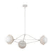 Perth Three Light Chandelier White/Opal Glass-Large Chandeliers-Alora-Lighting Design Store
