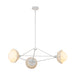 Perth Three Light Chandelier White/Opal Glass-Large Chandeliers-Alora-Lighting Design Store