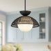 Perth One Light Pendant Matte Black/Opal Glass-Pendants-Alora-Lighting Design Store
