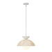 Perth One Light Pendant White/Opal Glass-Pendants-Alora-Lighting Design Store