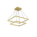Piazza LED Chandelier Brushed Gold-Mid. Chandeliers-Kuzco Lighting-Lighting Design Store