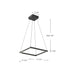 Piazza LED Pendant Black-Pendants-Kuzco Lighting-Lighting Design Store