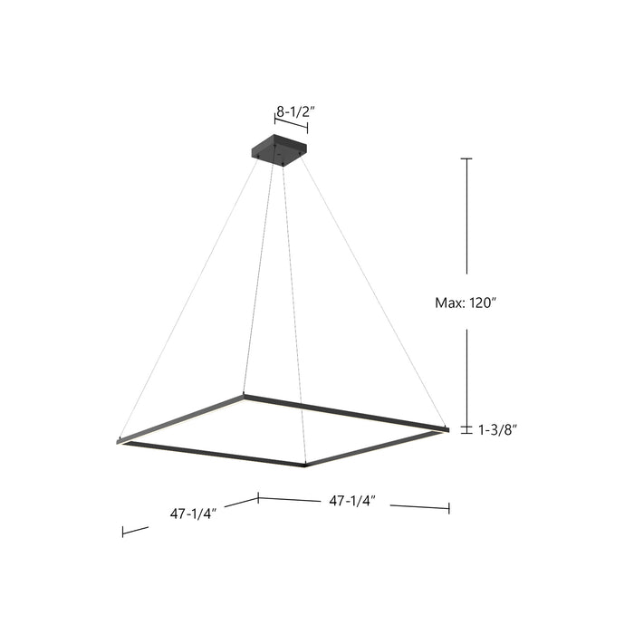 Piazza LED Pendant White-Pendants-Kuzco Lighting-Lighting Design Store