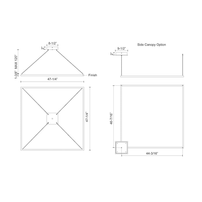 Piazza LED Pendant White-Pendants-Kuzco Lighting-Lighting Design Store