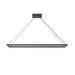 Piazza LED Pendant Black-Linear/Island-Kuzco Lighting-Lighting Design Store