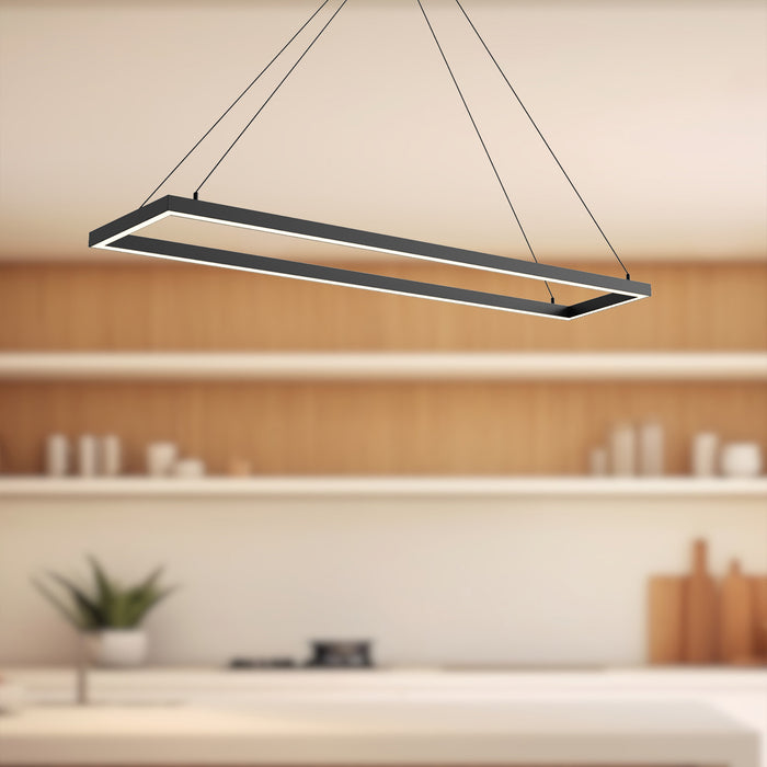 Piazza LED Pendant Black-Linear/Island-Kuzco Lighting-Lighting Design Store