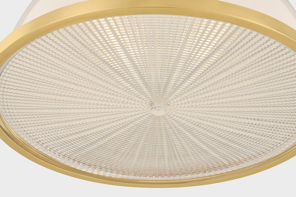 Pinesbridge One Light Pendant Aged Brass-Pendants-Hudson Valley-Lighting Design Store