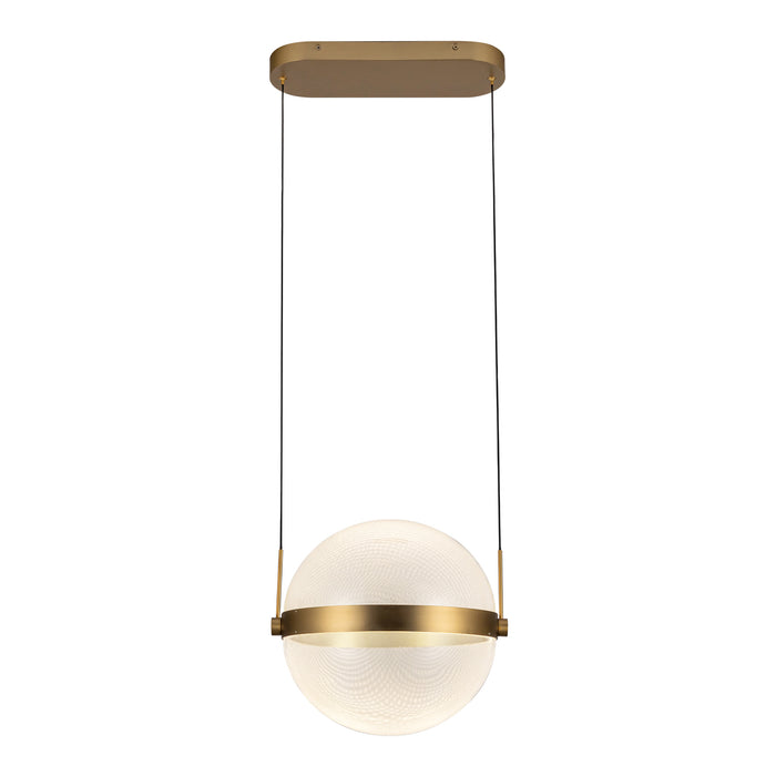 Pisces LED Pendant Brushed Gold/Light Guide-Pendants-Kuzco Lighting-Lighting Design Store
