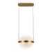 Pisces LED Pendant Brushed Gold/Light Guide-Pendants-Kuzco Lighting-Lighting Design Store