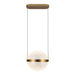 Pisces LED Pendant Brushed Gold/Light Guide-Pendants-Kuzco Lighting-Lighting Design Store