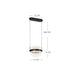 Pisces LED Pendant Brushed Gold/Light Guide-Pendants-Kuzco Lighting-Lighting Design Store