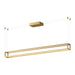 Plaza LED Linear Pendant Brushed Gold-Linear/Island-Kuzco Lighting-Lighting Design Store