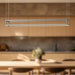 Plaza LED Linear Pendant Brushed Nickel-Linear/Island-Kuzco Lighting-Lighting Design Store
