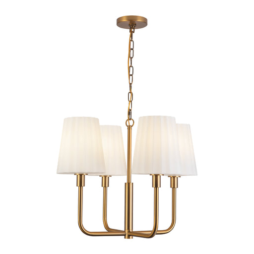Plisse Four Light Chandelier-Alora-Lighting Design Store