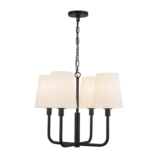 Plisse Four Light Chandelier-Alora-Lighting Design Store