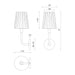 Plisse One Light Vanity Aged Gold/Opal Matte Glass-Sconces-Alora-Lighting Design Store