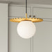 Plume One Light Pendant Brushed Gold/Opal Matte Glass-Pendants-Alora-Lighting Design Store