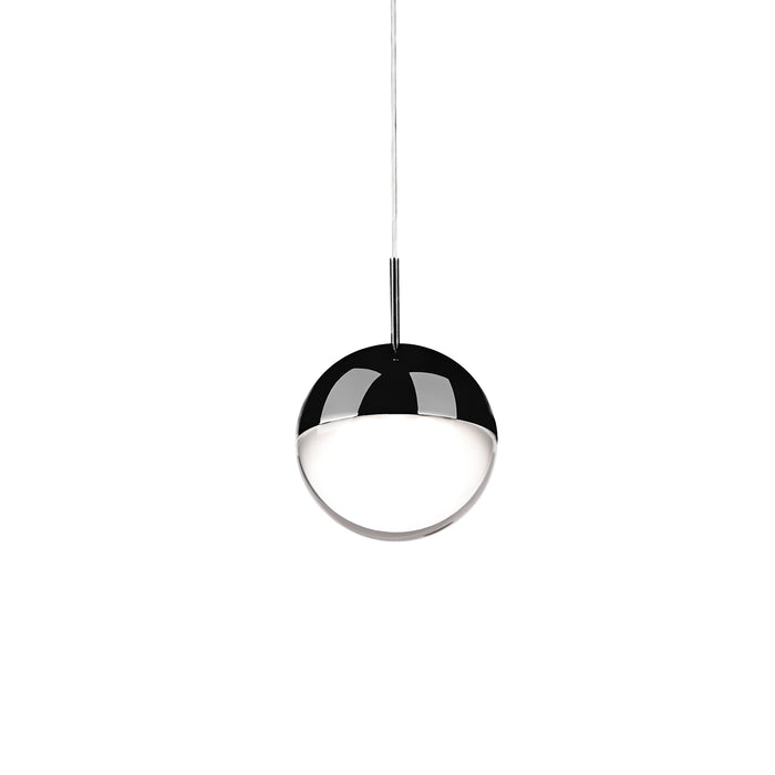 Pluto LED Pendant Black Chrome-Mini Pendants-Kuzco Lighting-Lighting Design Store