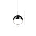 Pluto LED Pendant Black Chrome-Mini Pendants-Kuzco Lighting-Lighting Design Store