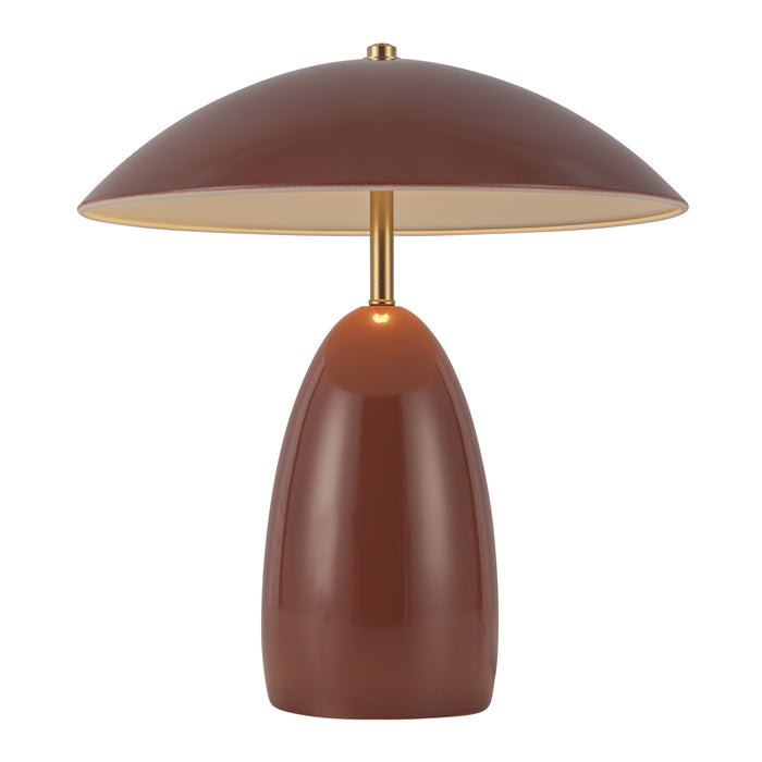Poppy LED Table Lamp Burgundy-Lamps-Alora-Lighting Design Store