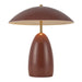 Poppy LED Table Lamp Burgundy-Lamps-Alora-Lighting Design Store