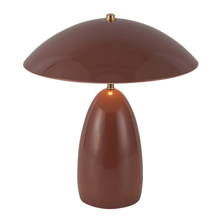 Poppy LED Table Lamp Burgundy-Lamps-Alora-Lighting Design Store