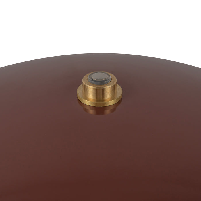 Poppy LED Table Lamp Burgundy-Lamps-Alora-Lighting Design Store