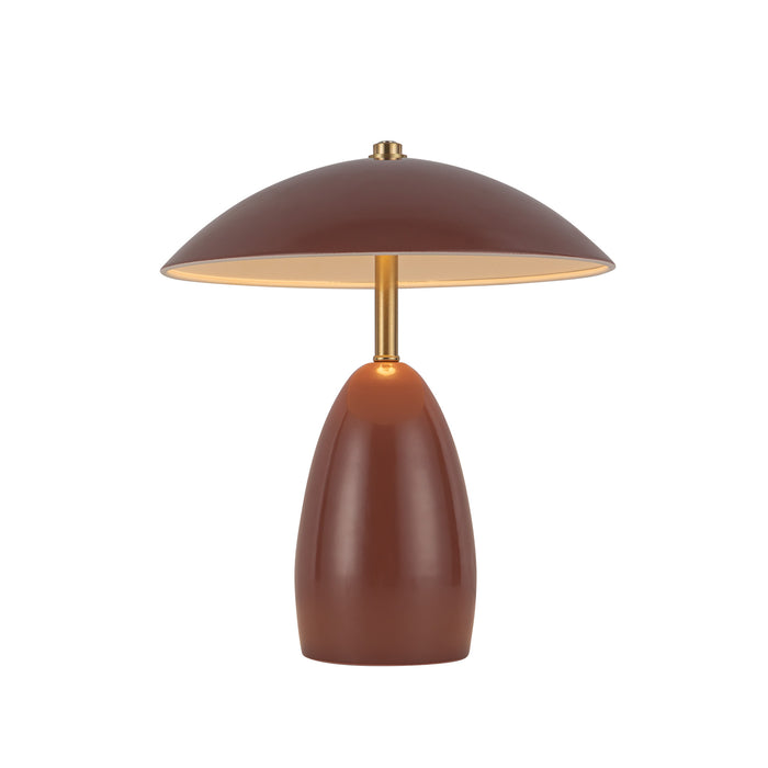 Poppy LED Table Lamp Burgundy-Lamps-Alora-Lighting Design Store