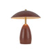 Poppy LED Table Lamp Burgundy-Lamps-Alora-Lighting Design Store
