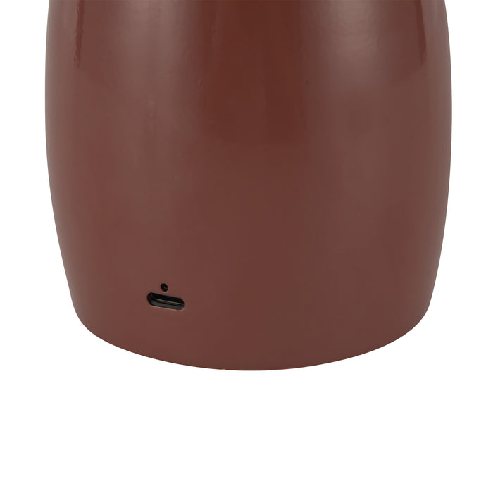 Poppy LED Table Lamp Burgundy-Lamps-Alora-Lighting Design Store