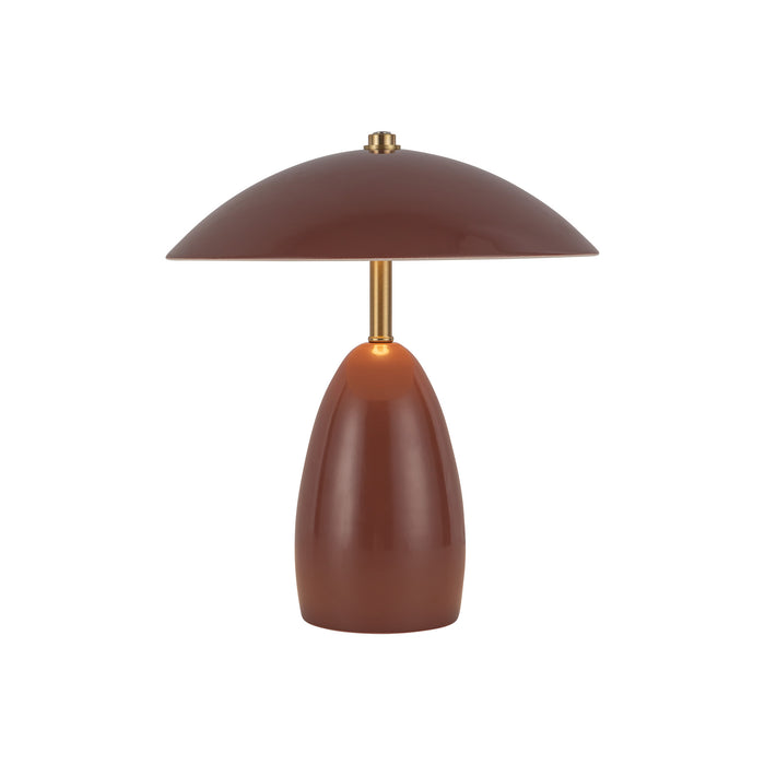 Poppy LED Table Lamp Burgundy-Lamps-Alora-Lighting Design Store