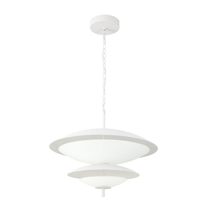 Prescott LED Chandelier Antique White/Opal Matte Glass