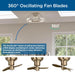 Shear Ceiling Fan-Fans-Progress Lighting-Lighting Design Store