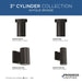 Cylinders LED Wall Lantern-Exterior-Progress Lighting-Lighting Design Store