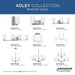 Adley Bath Bar-Bathroom Fixtures-Progress Lighting-Lighting Design Store
