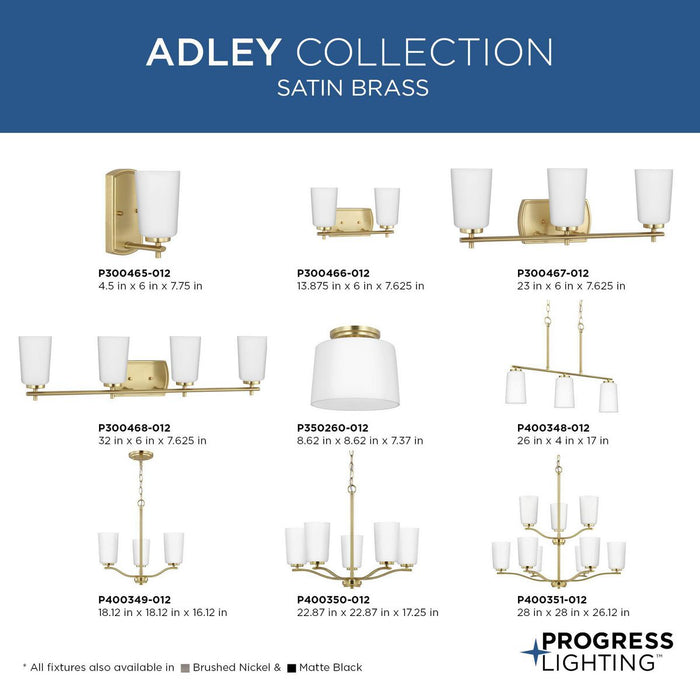 Adley Linear Chandelier-Linear/Island-Progress Lighting-Lighting Design Store