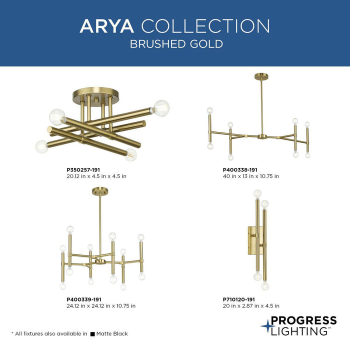Arya 12 Light Chandelier-Mid. Chandeliers-Progress Lighting-Lighting Design Store