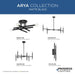 Arya Linear Chandelier-Linear/Island-Progress Lighting-Lighting Design Store