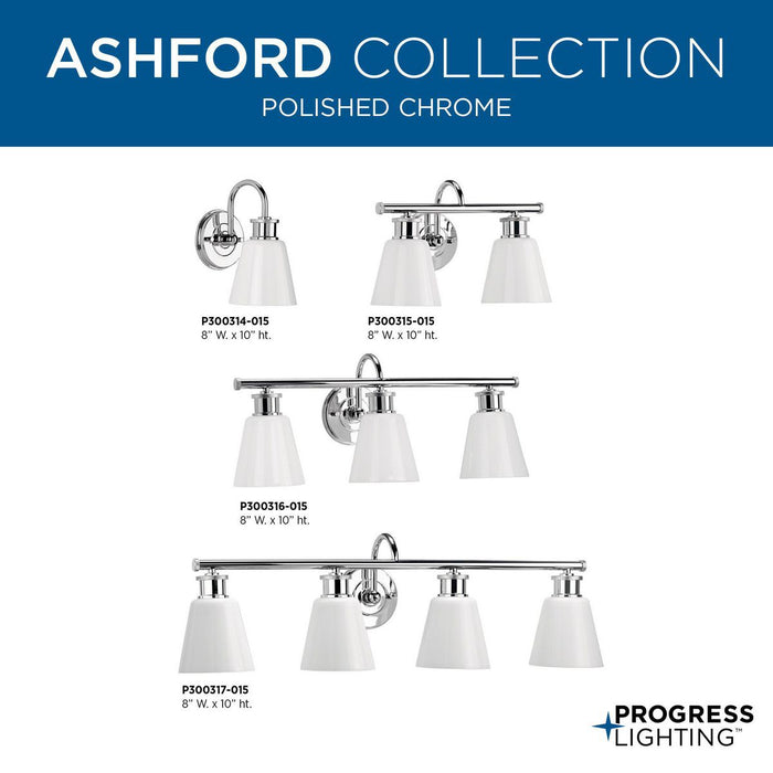 Ashford Bath Bracket-Bathroom Fixtures-Progress Lighting-Lighting Design Store
