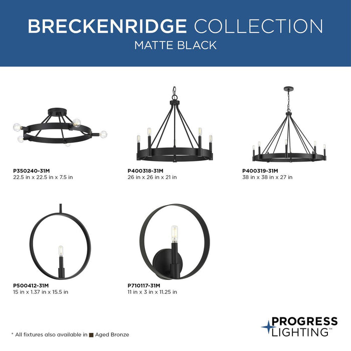 Breckenridge Semi Flush Mount-Semi-Flush Mts.-Progress Lighting-Lighting Design Store
