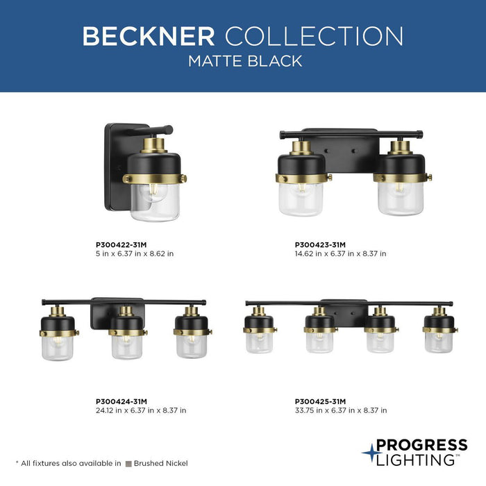 Beckner Bath Bar-Bathroom Fixtures-Progress Lighting-Lighting Design Store
