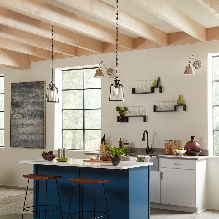 Hinton Swing Arm Wall Lamp-Lamps-Progress Lighting-Lighting Design Store