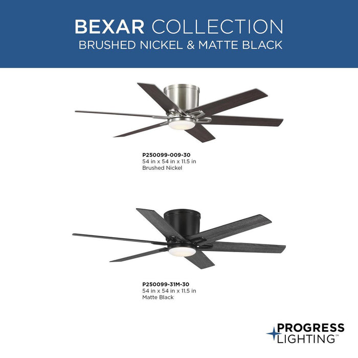 Bexar 54" Ceiling Fan-Fans-Progress Lighting-Lighting Design Store