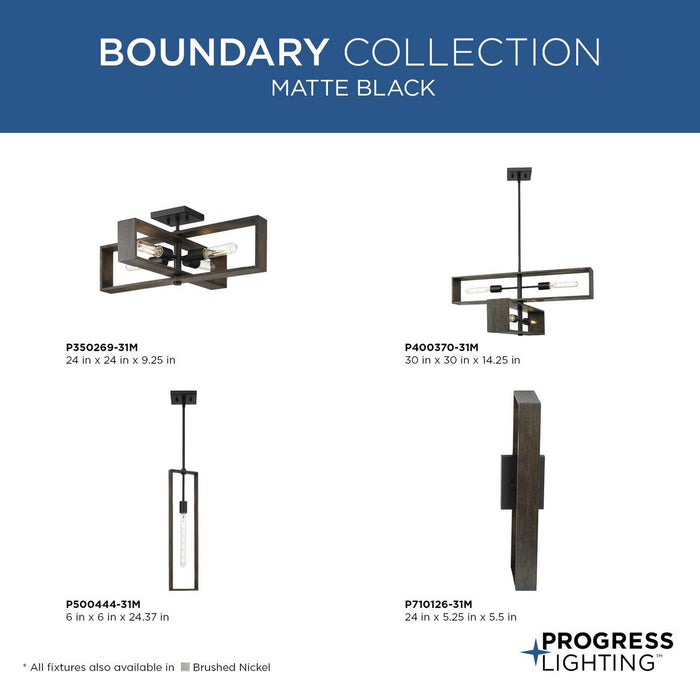 Boundary One Light Pendant-Mini Pendants-Progress Lighting-Lighting Design Store