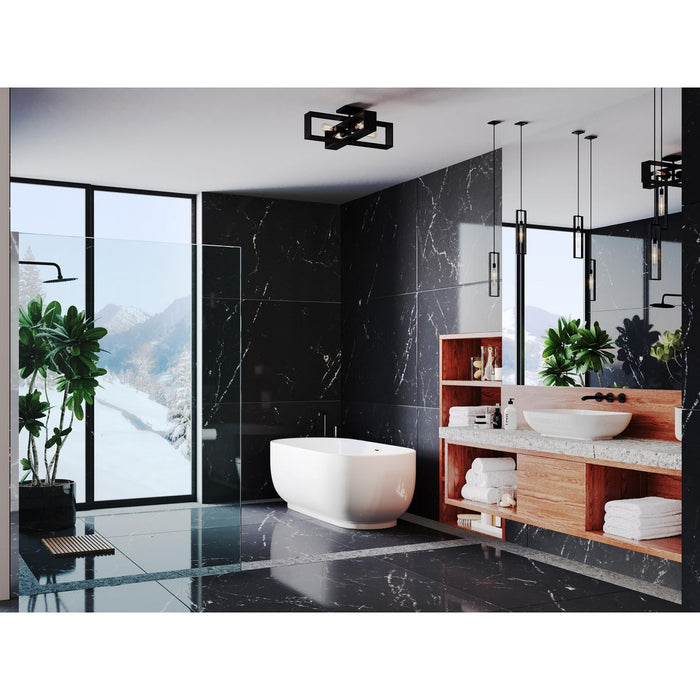 Boundary Four Light Flush Mount-Semi-Flush Mts.-Progress Lighting-Lighting Design Store